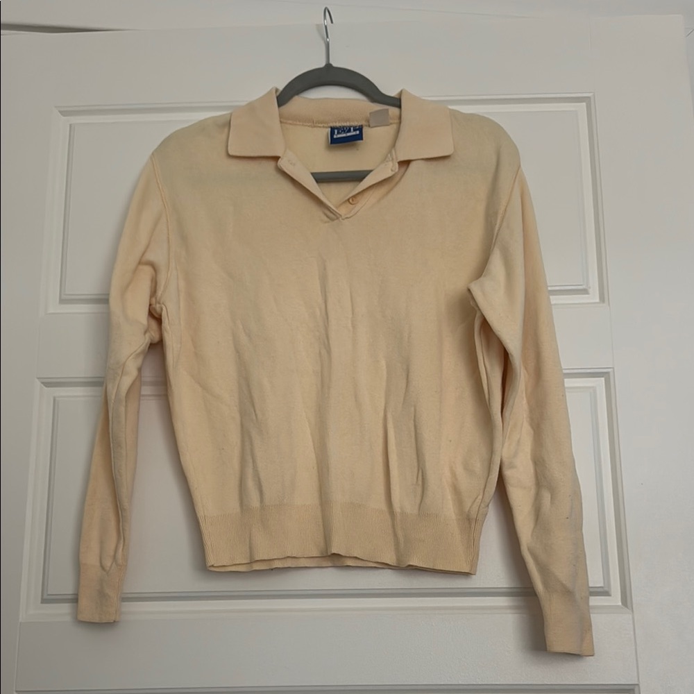 Golf pale yellow sweater